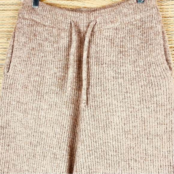 ANTHROPOLOGIE by Saturday/Sunday Dina Lounge Ribbed Knit Cozy Pants Beige Size S - Picture 8 of 12